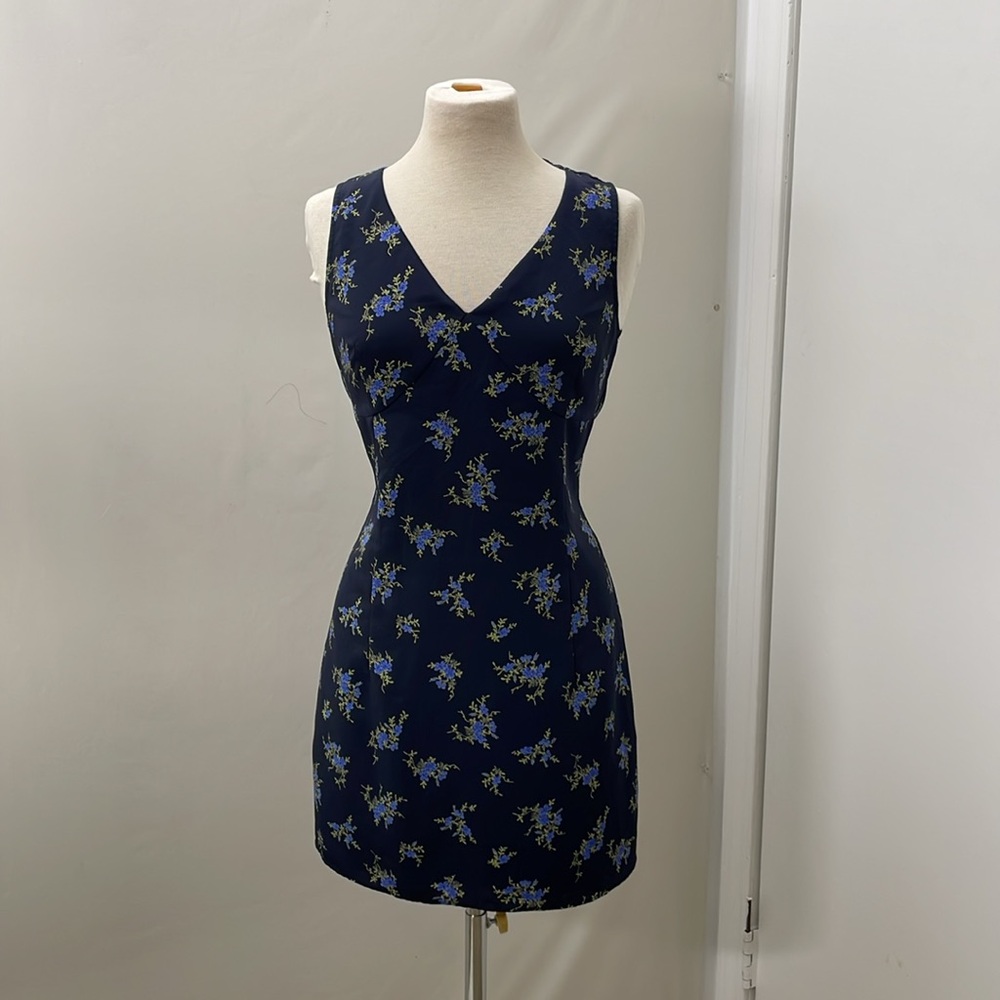 90s Floral Mini Romper Skort Dress